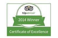 TripAdvisor excellence Cayacoa 3 2014