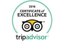 Esmeralda TripAdvisor Certificate of Excellence 2017 and 2018