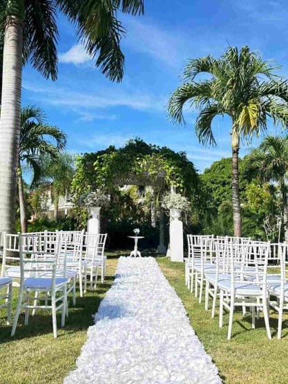 casamento em jardim tropical de la romana