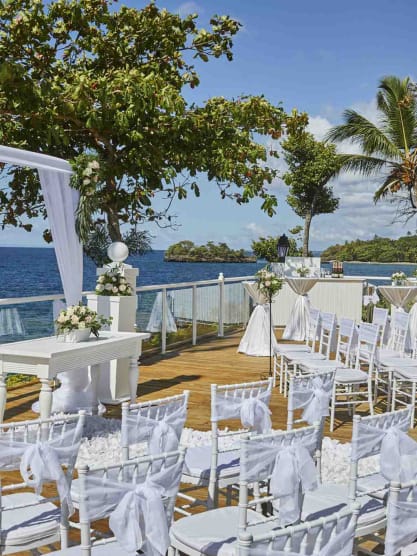mirante da varanda de casamento em Samaná