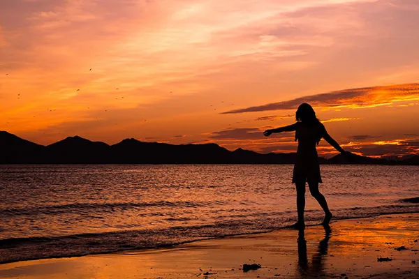 Atardecer en la playa