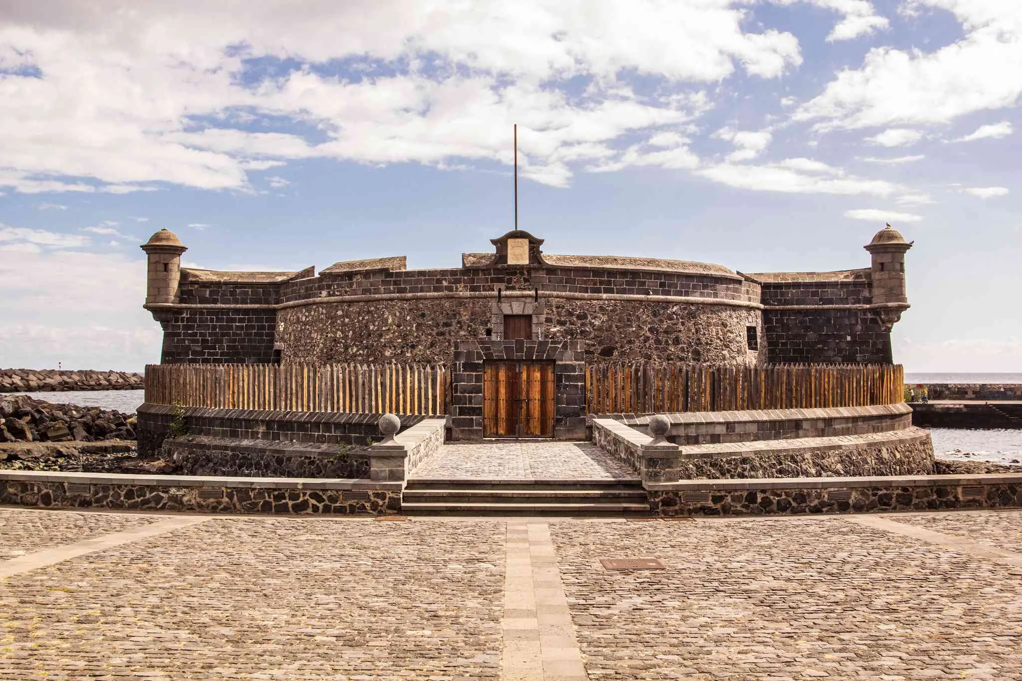 Castillo de San Juan Bautista, the Black Castle, in Santa Cruz de Tenerife