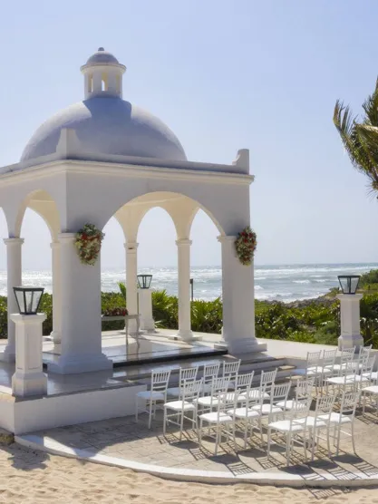 matrimonio in gazebo della Riviera Maya